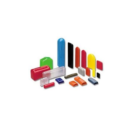Stockcap Flat Tips-0.090-0.437-0.750-0.055-FE-701-89-BLACK, 100PK 895851